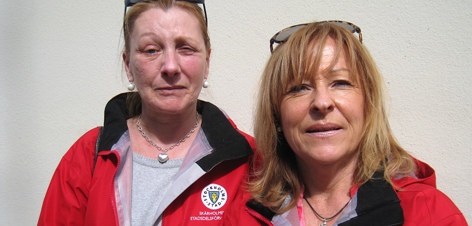 Porträtt hemtjänstanställda Anne Henriksen och Susanne Enochson som pratar om äldre och alkohol.