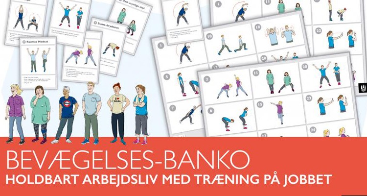 Motionsbingo för träning på arbetstid.
