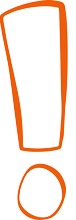 Illustration utropstecken.