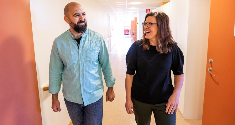 Lise Lott Karlsson och Kotaiba Kholi