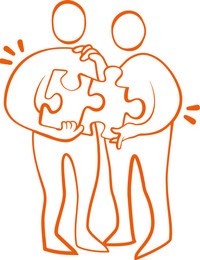 illustration samarbete