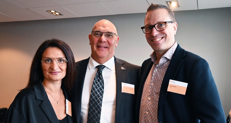 Nurgül Iljas Eminovska, Thomas Nylund och Conny Larsson på konferens om kompetensförsörjning