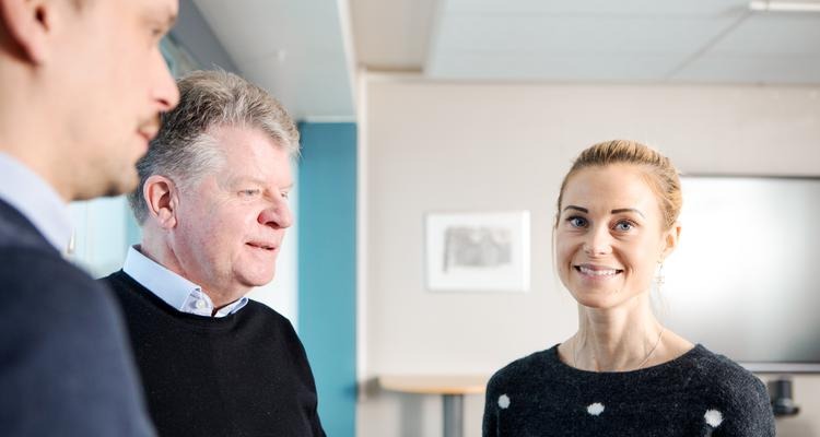 Erik, Kjell och Mari arbetar med friskfaktorer i Bollnäs kommun
