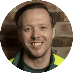 Daniel Landén ambulanssjuksköterska och inre befäl.
