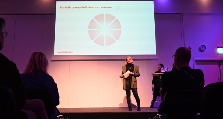Ann-Charlotte Laurell talar om friskfaktorer på Gilla Jobbet.