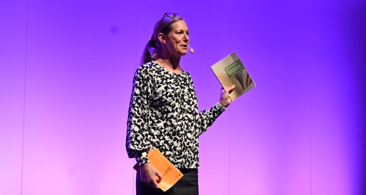 Cecilia Österman talar på Gilla Jobbet.