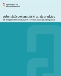 Bild på skriften arbetshälsoekonomiskt analysverktyg
