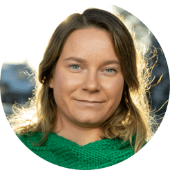 Olivia Andwester lärare på Kinda Lärcenter i Kisa, som ingår i Vård- och omsorgscollege.