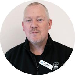Mattias Cronesberry, i serviceteamet för Grums hemtjänst.