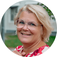 Lotta Svensson, huvudskyddsombud för Sveriges Lärare i Karlshamn är med och planerar arbetsmiljöveckan.