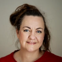 Ansiktsporträtt Klara Robertsson.