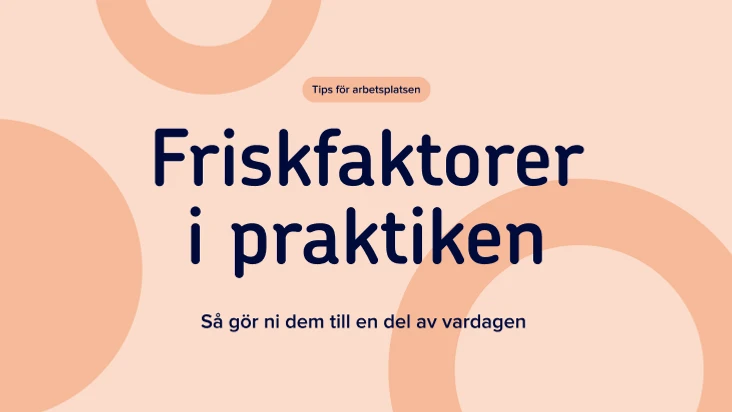 Friskfaktorer i praktiken - framsida på pdf.