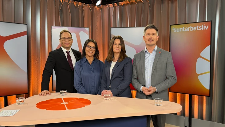 En bild från inspelningen av Studio Friskfaktor.