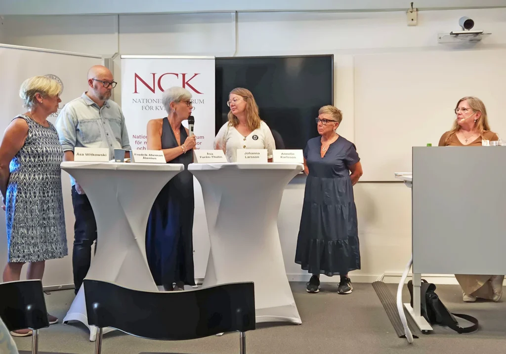 En bild från seminariet i Almedalen som handlade om arbetsplatsen som våldspreventiv arena.